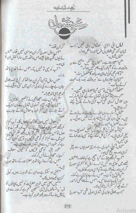 Shesha e dil by Nuzhat Shubana Haider PDF