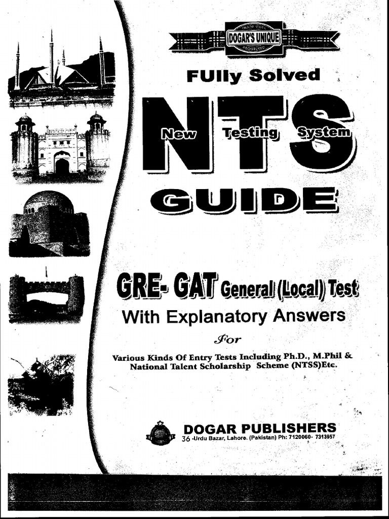 Image result for Dogar's Unique Guide for NTS Fully Solved by bookspk